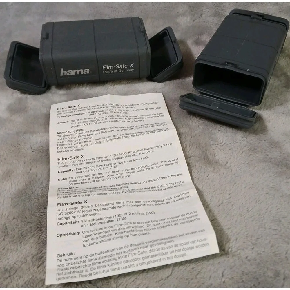 Hama‎ Film Safe X Holder Storage Case X Ray Protector Lot Of 2 Germany